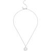 imageCoach Womens Signature Mother of Pearl Coin Pendant NecklacePearlRhodium