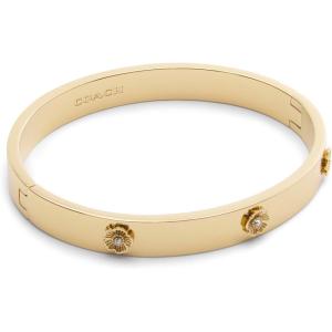 imageCOACH Womens Signature Tea Rose Bangle Boxed Bracelet