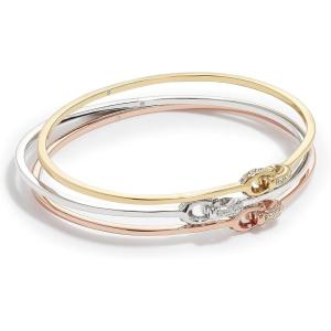 imageCoach Womens Signature C Logo Bangle Bracelet Set