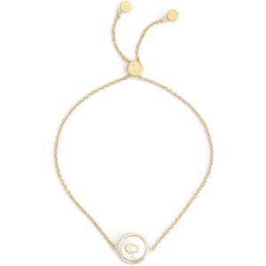 imageCoach Womens Signature Mother of Pearl Coin Slider BraceletPearlGold