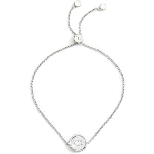 imageCoach Womens Signature Mother of Pearl Coin Slider BraceletPearlRhodium