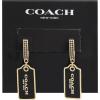 imageCOACH Hangtag Drop EarringsBLACKGOLD