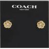imageCOACH Tea Rose Stud EarringsGOLDEN SHADOWGOLD