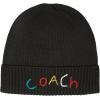 imageCoach Womens Embroidered Beanie with Gift BoxBlack