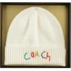 imageCoach Womens Embroidered Beanie with Gift BoxChalk