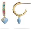 imageCOACH Pave Enamel Heart Huggie EarringsMULTIGOLD