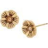 imageCOACH Tea Rose Stud EarringsGOLDEN SHADOWGOLD