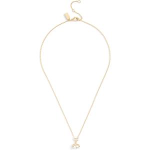 imageCOACH Womens Signature Pearl Orb Pendant Necklace