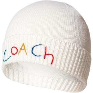 imageCoach Womens Embroidered Beanie with Gift BoxChalk