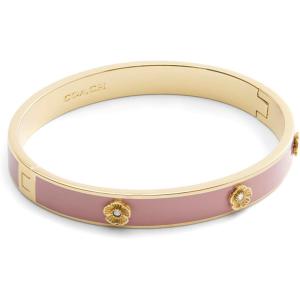 imageCoach Womens Signature Tea Rose Enamel Bangle Boxed BraceletPinkGold