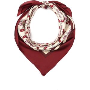 imageCoach womens Horse ampamp Carriage Silk SquareMerlot