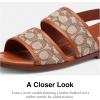 imageCoach Mens Julian Signature Two Strap SandalBurnished Amber