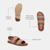 imageCoach Mens Julian Signature Two Strap SandalBurnished Amber