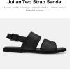 imageCoach Mens Julian Two Strap SandalBlack