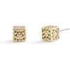imageCOACH Womens Signature Quilted Cube Stud Earrings
