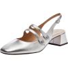 imageCoach Womens Winley Metallic Slingback Mary Jane FlatCharcoalBlack