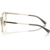 imageCOACH Womens Hc5169 Cat Eye Prescription Eyewear FramesShiny Light GoldBlackDemo Lens