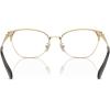 imageCOACH Womens Hc5169 Cat Eye Prescription Eyewear FramesShiny Light GoldBlackDemo Lens
