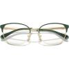 imageCOACH Womens Hc5169 Cat Eye Prescription Eyewear FramesShiny Light GoldPineDemo Lens