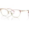 imageCOACH Womens Hc5169 Cat Eye Prescription Eyewear FramesShiny Light GoldPinkDemo Lens