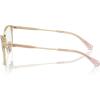 imageCOACH Womens Hc5169 Cat Eye Prescription Eyewear FramesShiny Light GoldPinkDemo Lens