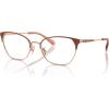 imageCOACH Womens Hc5169 Cat Eye Prescription Eyewear FramesShiny Rose GoldNutmegDemo Lens