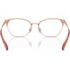 imageCOACH Womens Hc5169 Cat Eye Prescription Eyewear FramesShiny Rose GoldNutmegDemo Lens