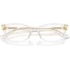 imageCOACH Womens Hc6233u Universal Fit Rectangular Prescription Eyewear FramesTransparent ClearDemo Lens