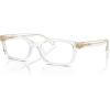 imageCOACH Womens Hc6233u Universal Fit Rectangular Prescription Eyewear FramesTransparent ClearDemo Lens