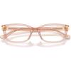 imageCOACH Womens Hc6233u Universal Fit Rectangular Prescription Eyewear FramesTransparent Dusty RoseDemo Lens