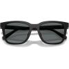 imageCoach Mens Hc8426u Universal Fit Square SunglassesMatte BlackGrey Solid Polarized