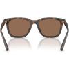 imageCoach Mens Hc8426u Universal Fit Square SunglassesMatte Dark TortoiseBrown Solid