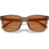 imageCoach Mens Hc8426u Universal Fit Square SunglassesMatte Transparent AmberAmber Solid