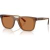 imageCoach Mens Hc8426u Universal Fit Square SunglassesMatte Transparent AmberAmber Solid