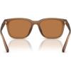 imageCoach Mens Hc8426u Universal Fit Square SunglassesMatte Transparent AmberAmber Solid