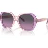 imageCoach Womens Hc8404u Universal Fit Square SunglassesAmethystPink GradientPurple Gradient