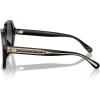 imageCoach Womens Hc8404u Universal Fit Square SunglassesBlackGrey Gradient