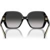 imageCoach Womens Hc8404u Universal Fit Square SunglassesBlackGrey Gradient
