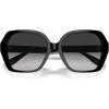 imageCoach Womens Hc8404u Universal Fit Square SunglassesBlackGrey Gradient