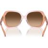 imageCoach Womens Hc8404u Universal Fit Square SunglassesSaddleDusty Rose GradientBrown Gradient