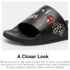 imageCoach Womens Udele Sport Slide with Sketch Print PlatformBlack