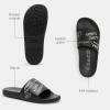 imageCoach Womens Udele Sport Slide with Sketch Print PlatformBlack