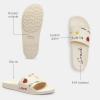 imageCoach Womens Udele Sport Slide with Sketch Print PlatformChalk