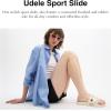 imageCoach Womens Udele Sport Slide with Sketch Print PlatformChalk