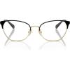 imageCOACH Womens Hc5169 Cat Eye Prescription Eyewear FramesShiny Light GoldBlackDemo Lens