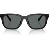 imageCoach Mens Hc8426u Universal Fit Square SunglassesMatte BlackGrey Solid Polarized