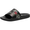 imageCoach Womens Udele Sport Slide with Sketch Print PlatformBlack