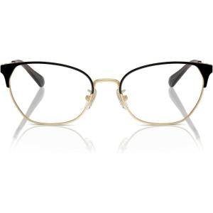 imageCOACH Womens Hc5169 Cat Eye Prescription Eyewear FramesShiny Light GoldBlackDemo Lens