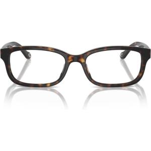 imageCOACH Womens Hc6233u Universal Fit Rectangular Prescription Eyewear FramesDark TortoiseDemo Lens