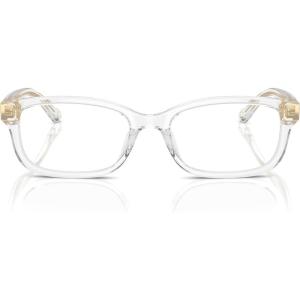 imageCOACH Womens Hc6233u Universal Fit Rectangular Prescription Eyewear FramesTransparent ClearDemo Lens